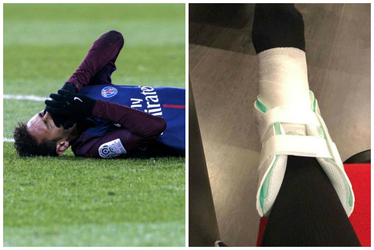 El tobillo de Neymar amenaza con torcer la temporada del PSG