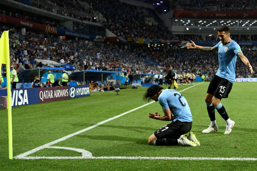 Con doblete de Cavani, Uruguay venció 2-1 a Portugal