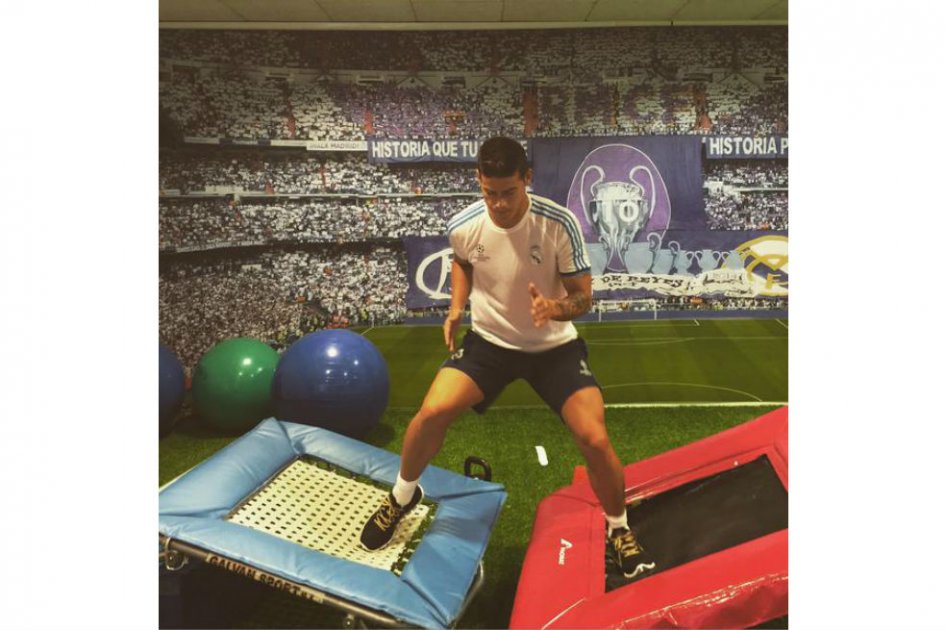 James Rodríguez trabaja día a día para recuperarse de su lesión