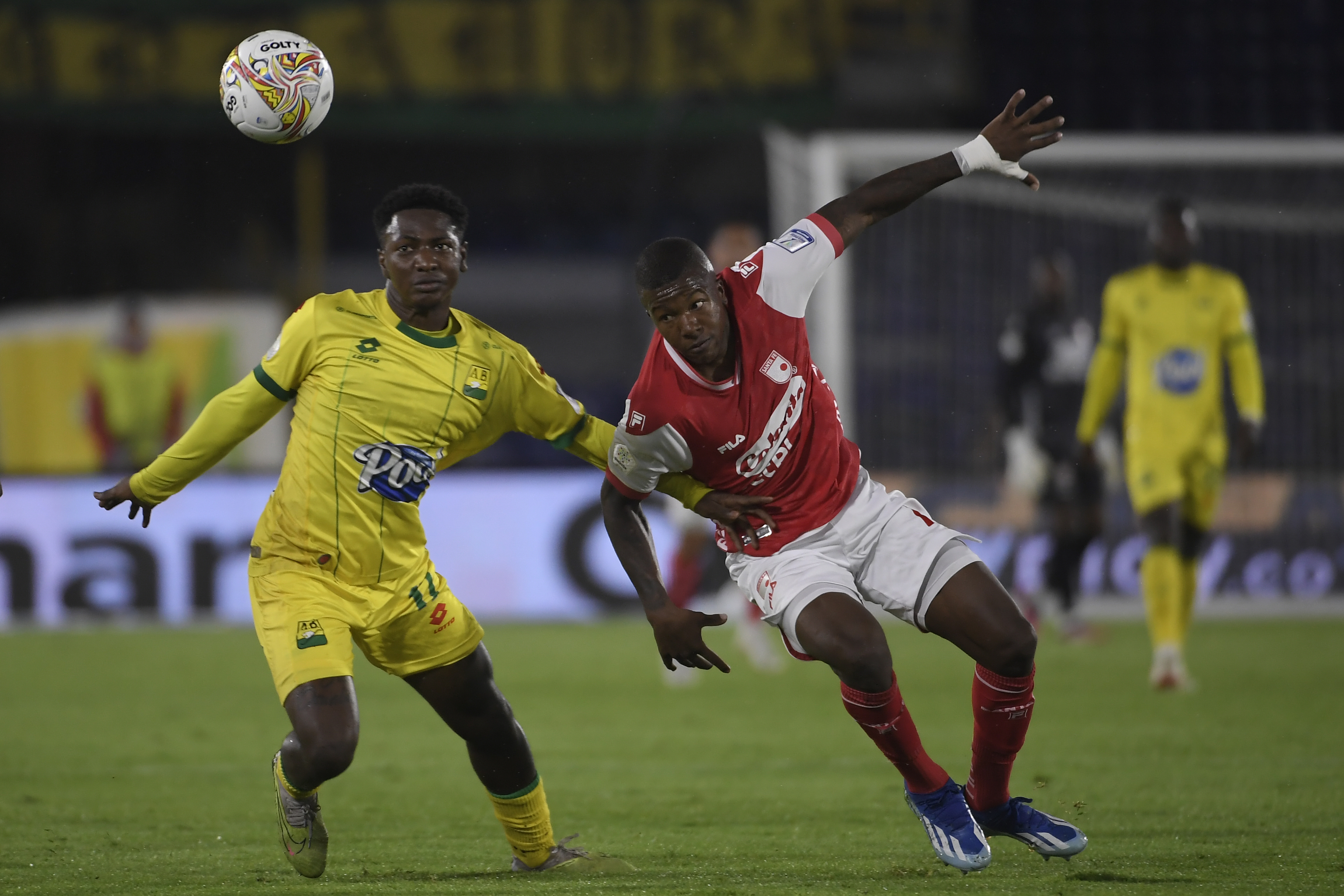 Partido entre Santa Fe y el Atlético Bucaramanga por la cuarta fecha de la Liga Betplay 2024-I.