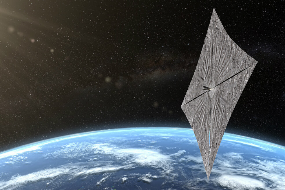 Velas impulsadas por la luz, la revolucionaria manera de viajar por el espacio