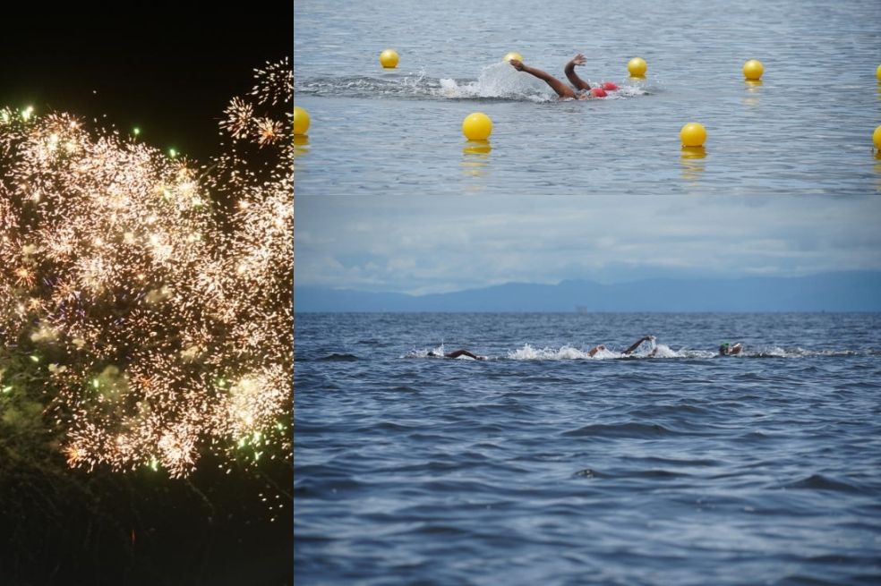Pirotécnia, voces y medallas, los primeros días de los Juegos de Mar y Playa