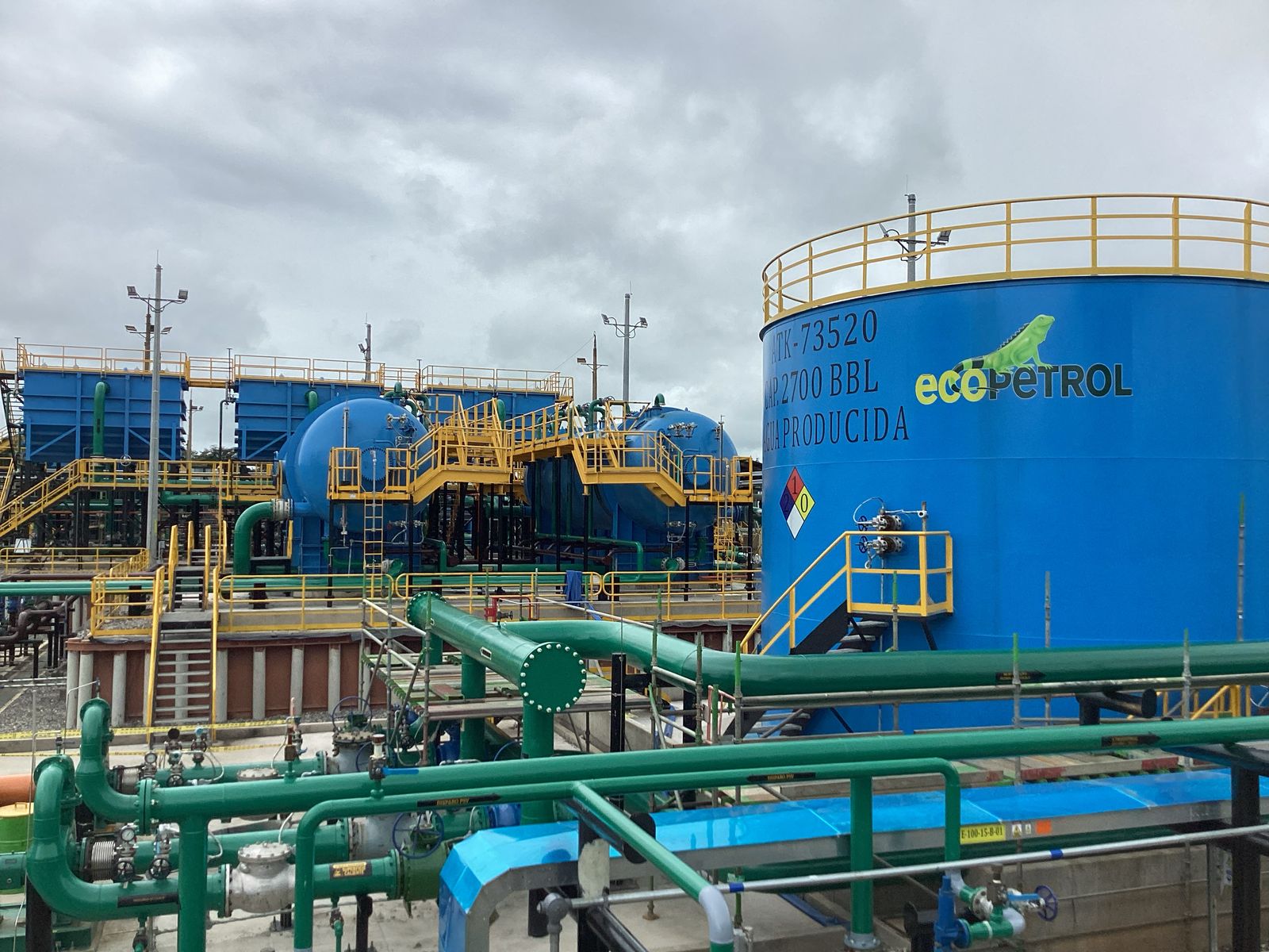 Sistema para tratar agua de Ecopetrol
