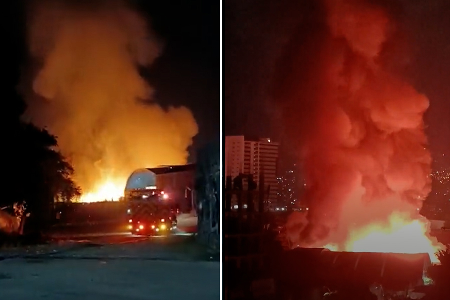 Incendio en Envigado: una fábrica de muebles y otra de madera terminaron afectadas