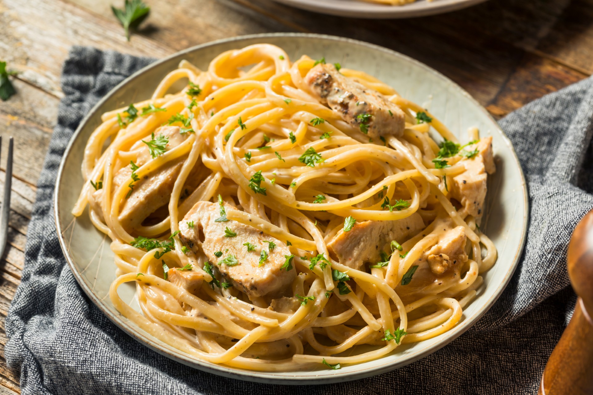 Pasta con pollo