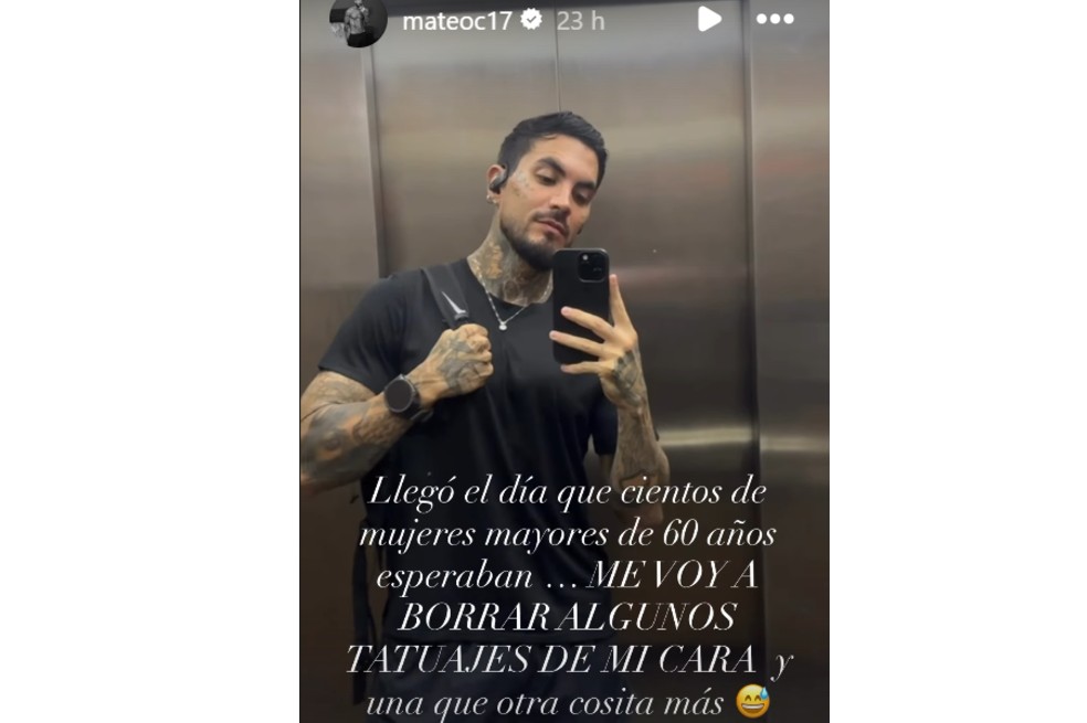 El creador de contenido mostró en sus redes sociales imágenes mientras se realizaba el procedimiento.