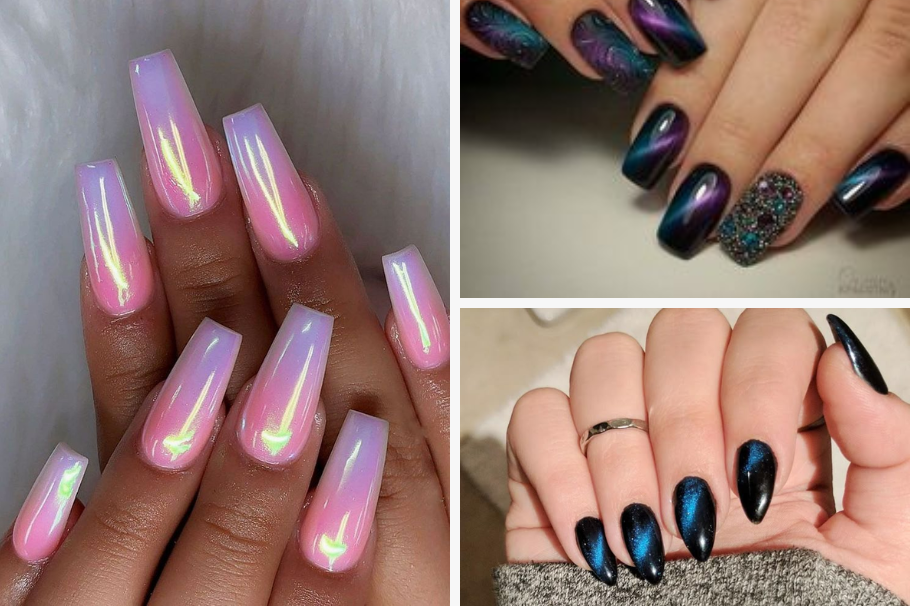 7 diseños de manicure para aplicar el efecto de ojo de gato a tus uñas