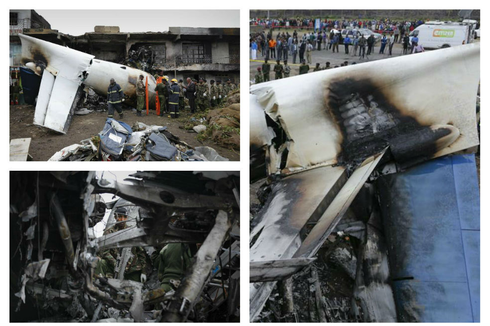 Mueren los 4 ocupantes de un avión al estrellarse contra edificio en Nairobi