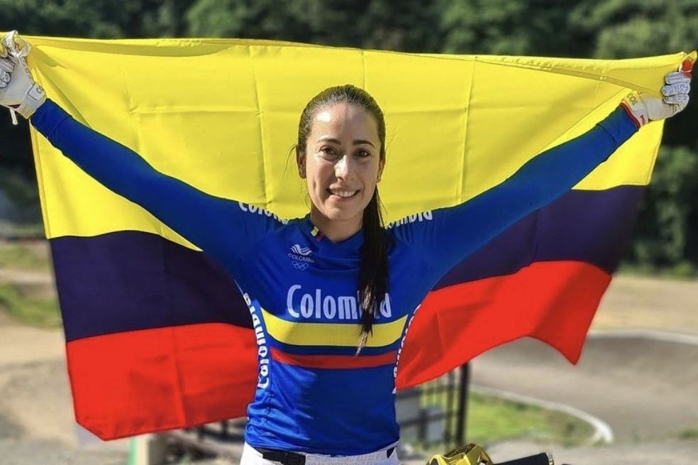 Mariana Pajón en la previa de su competencia en Tokio 2020.