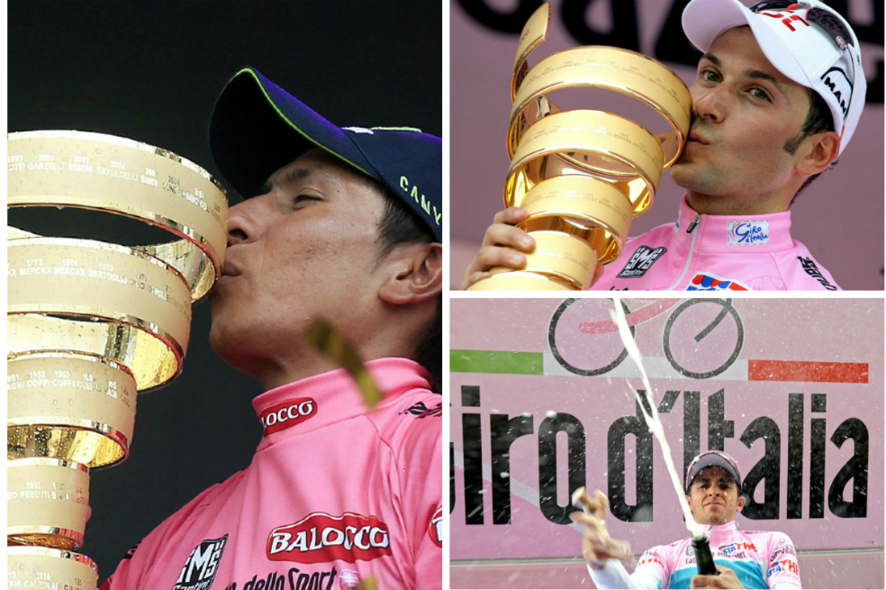 Los campeones de las últimas diez ediciones del Giro de Italia
