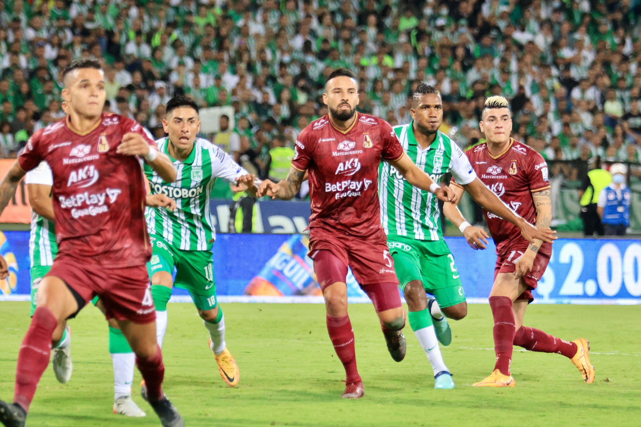 Nacional y Tolima empataron 1-1 en el estadio Atanasio Girardot de Medellín.