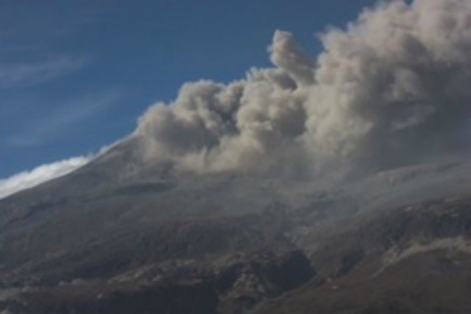 Imagen de la cámara web en el sector de Gualí / Foto: Servicio Geológico Colombiano. 