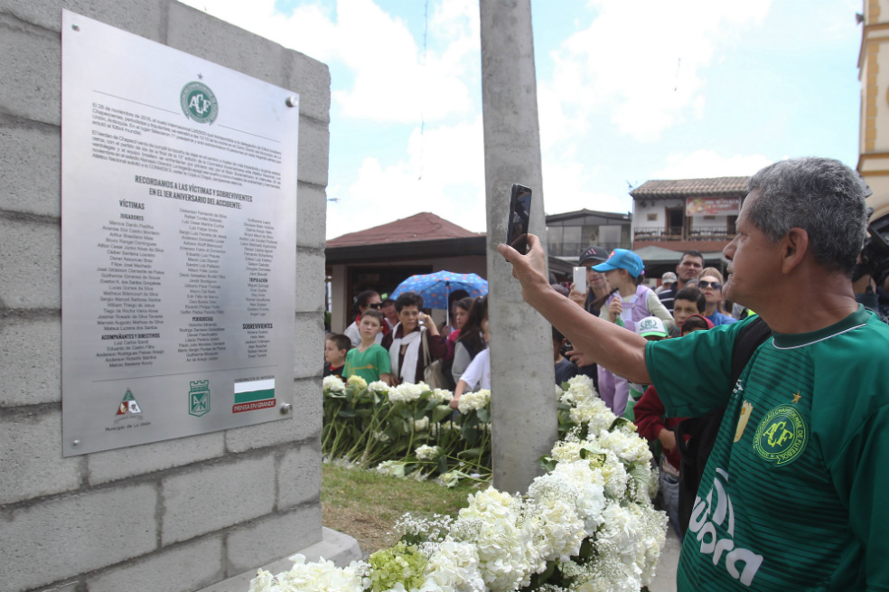 El sentido homenaje al Chapecoense a un año de la tragedia