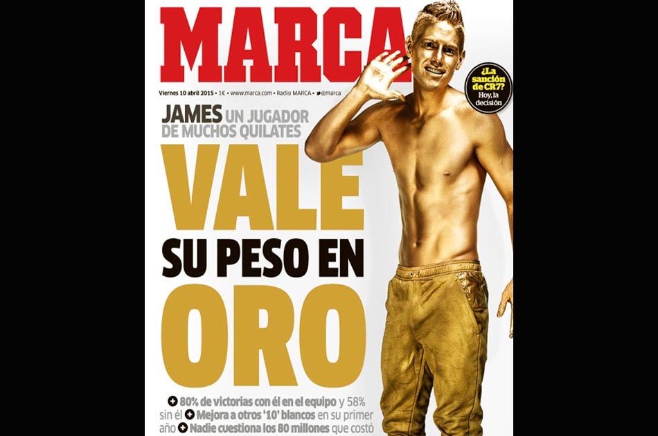 Prensa española se rinde ante James Rodríguez