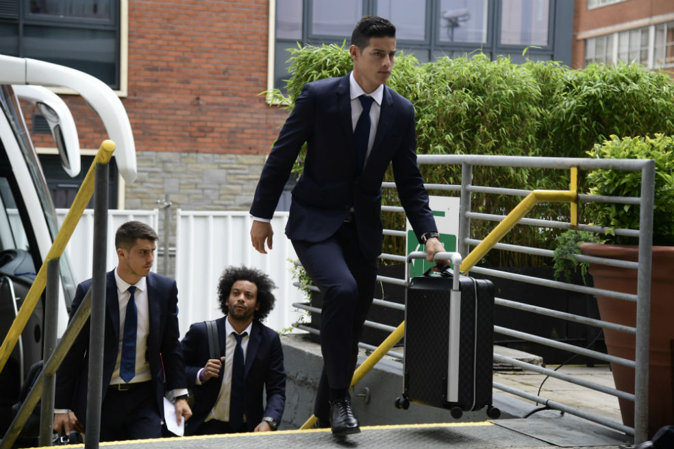 James, listo en Cardiff para jugarse la Champions
