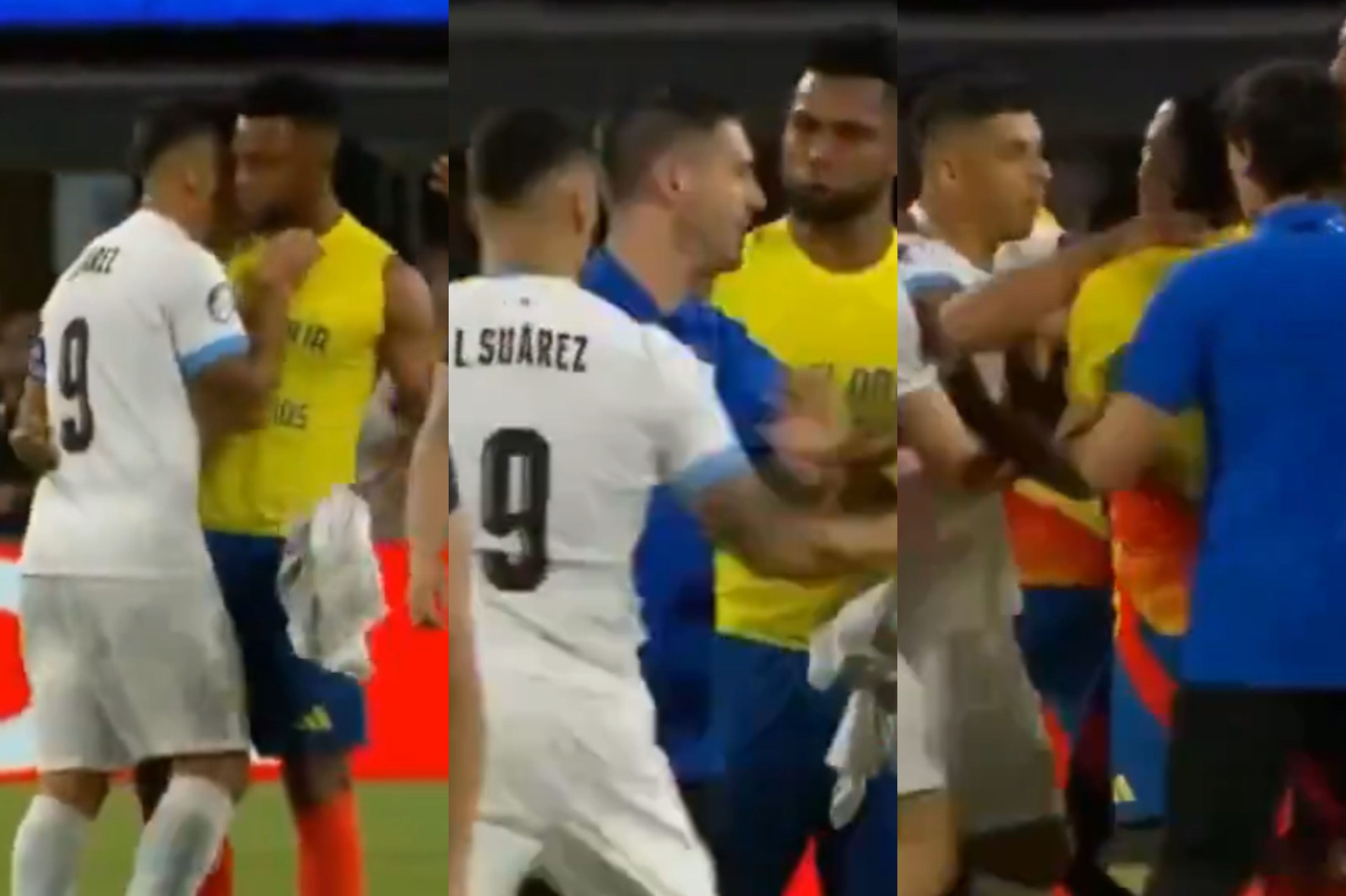 ¿Luis Suárez iba a morder a Miguel Borja? Video viral de la pelea en cancha
