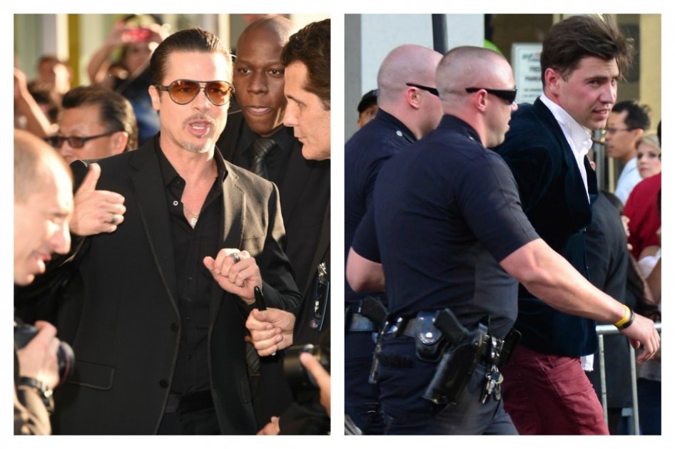 Vitalii Sediuk le pegó a Brad Pitt en el estreno de "Maléfica".