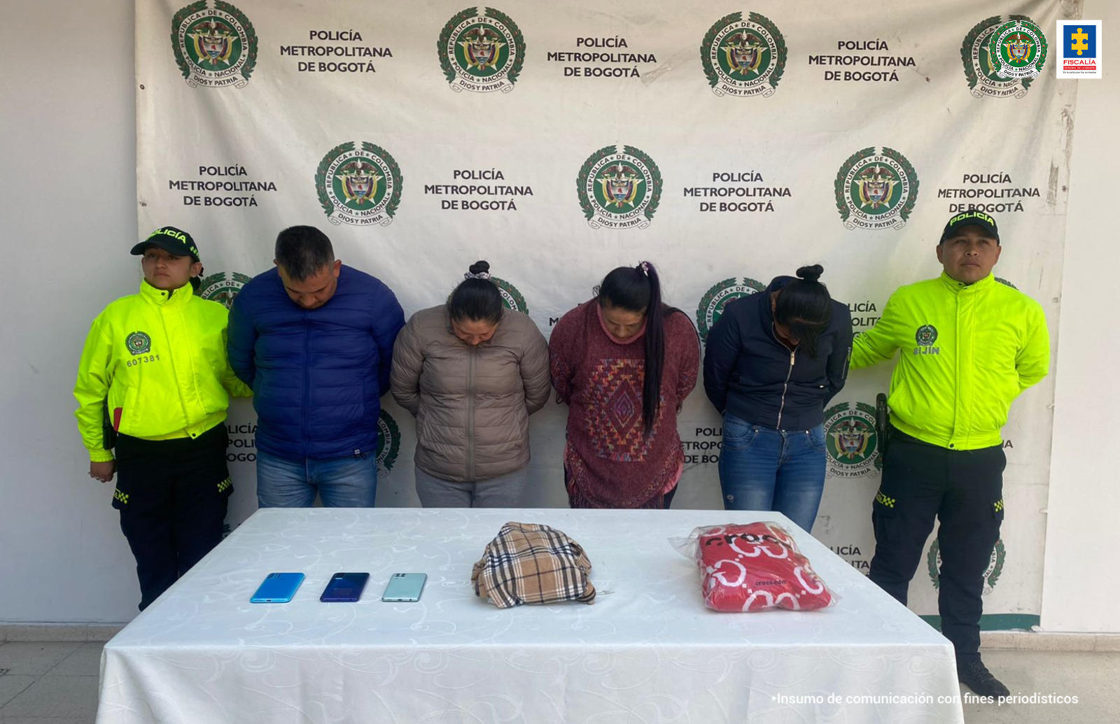 Golpe al crimen de Bogotá: capturan dos presuntas bandas delincuenciales