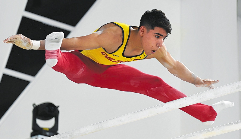 Angel Barajas, gimnasta colombiano