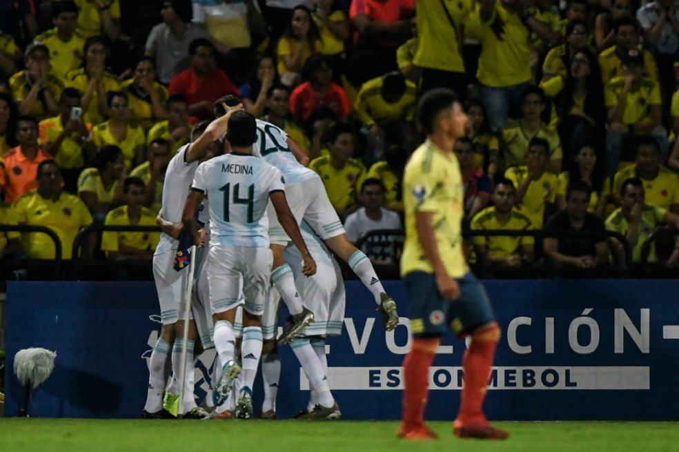 Colombia cayó ante Argentina y se alejó de Tokio 2020