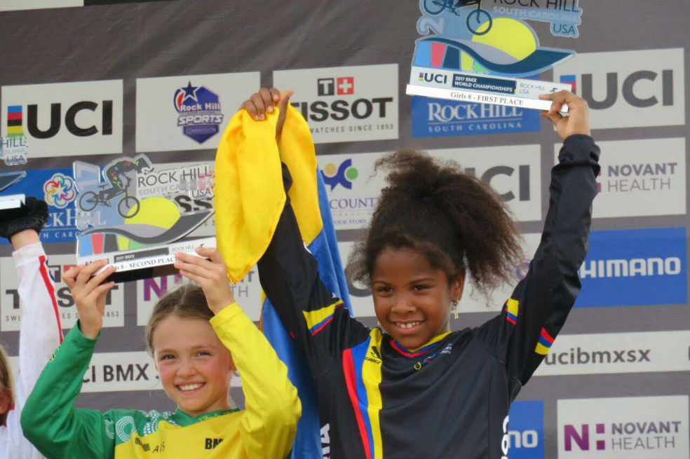 Guadalupe Palacios logró una nueva medalla para Colombia en Mundial de BMX