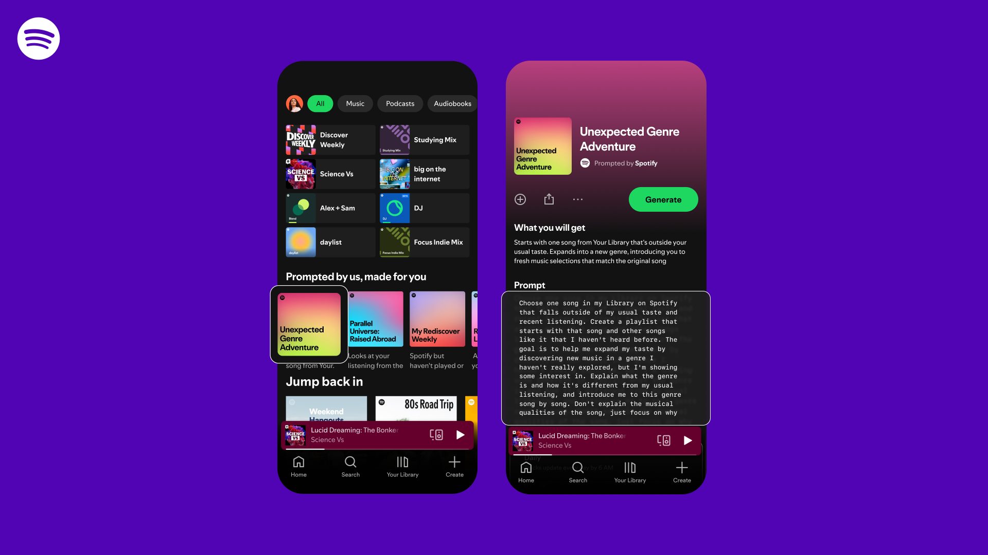 Spotify estrena las playlists con IA: los oyentes ahora controlan el algoritmo