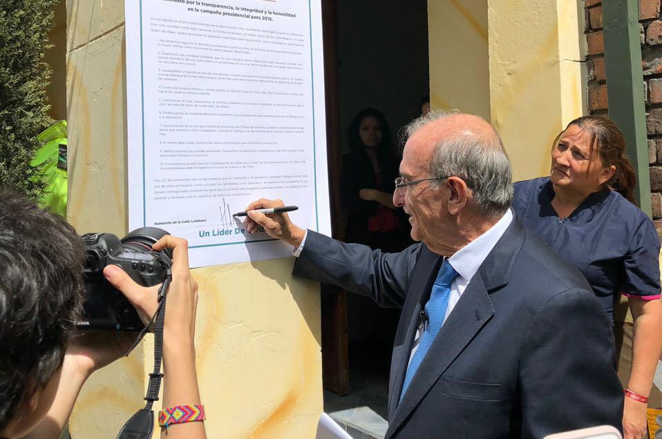 Acabaré con la “mermelada”: el pacto por la transparencia de Humberto de la Calle