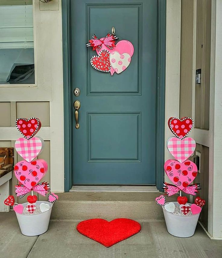Decoración de amor y amistad para puertas