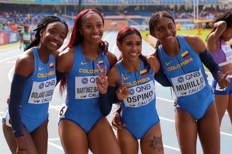 Récord y clasificación de Colombia a la final de los 4×100 en el Mundial sub-20