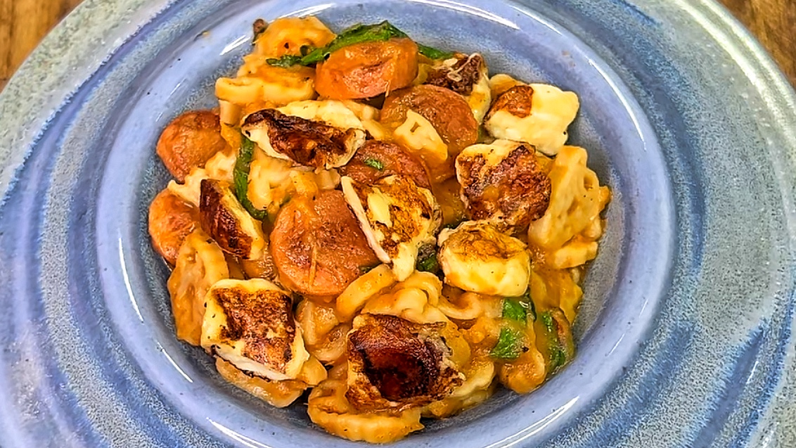 Pasta con queso costeño