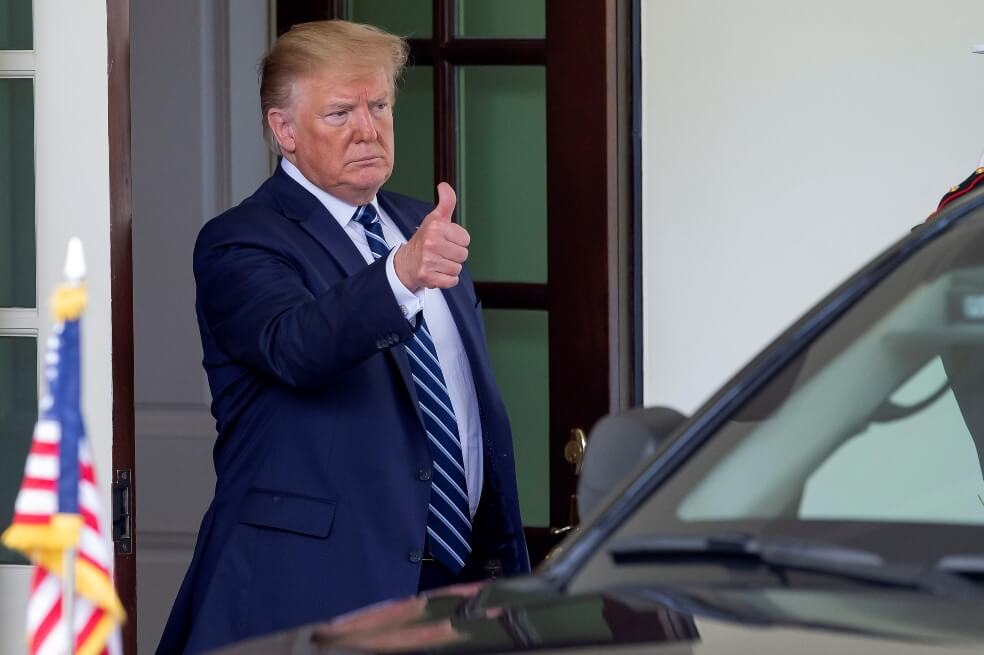 Donald Trump lanzó su campaña para su reelección el pasado martes.  / EFE