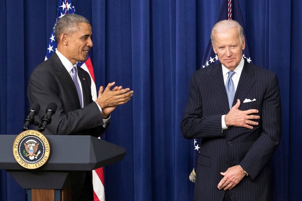 El 23 de agosto de 2008 Obama anunció que Biden sería su candidato a vicepresidente del Partido Demócrata después de pasar 36 años como senador estadounidense por Delaware.