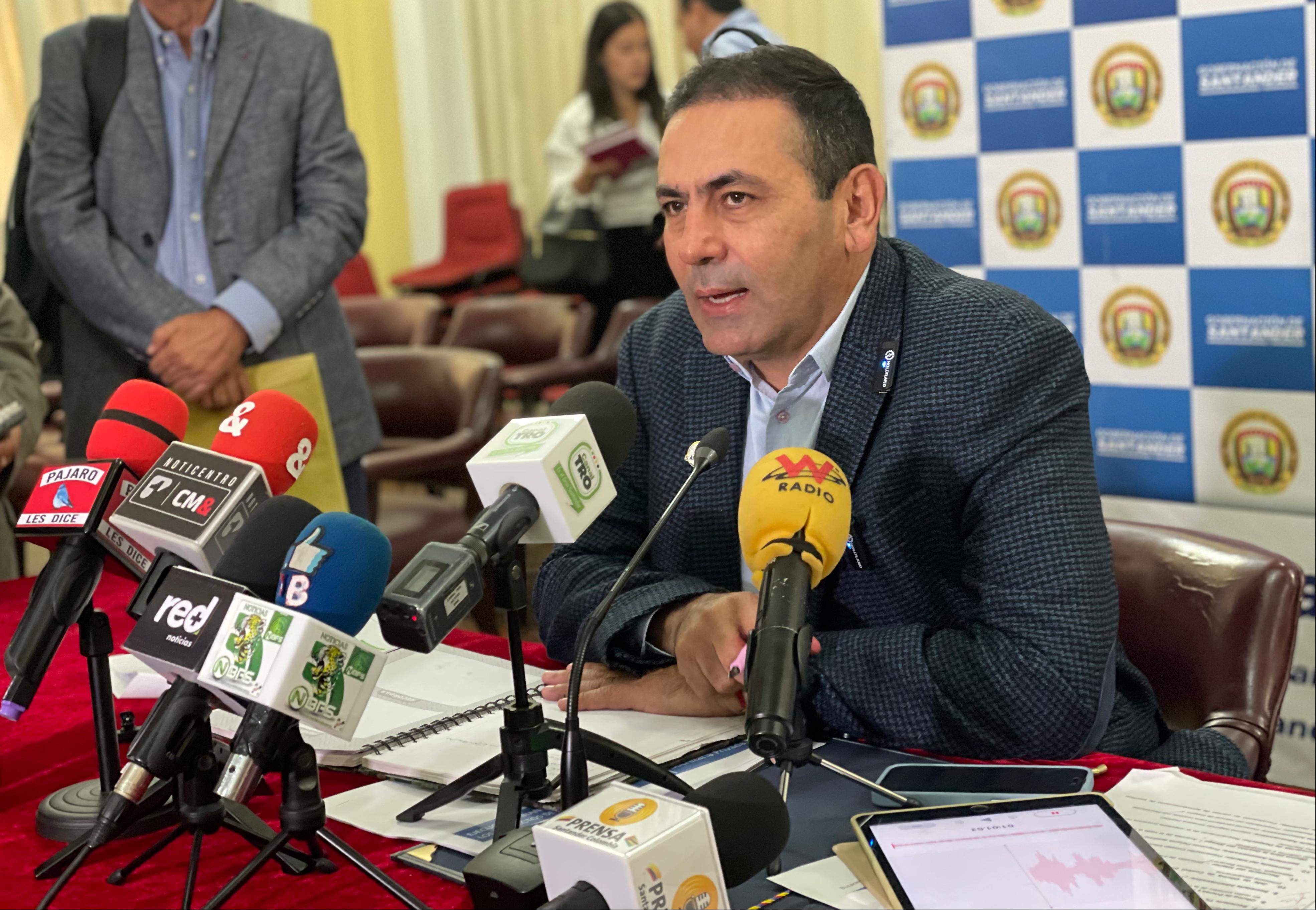 Gobernador de Santander aprobó $800 millones para combatir la criminalidad