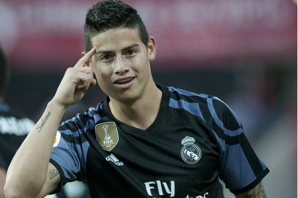 Con doblete de James, Real Madrid goleó al Granada