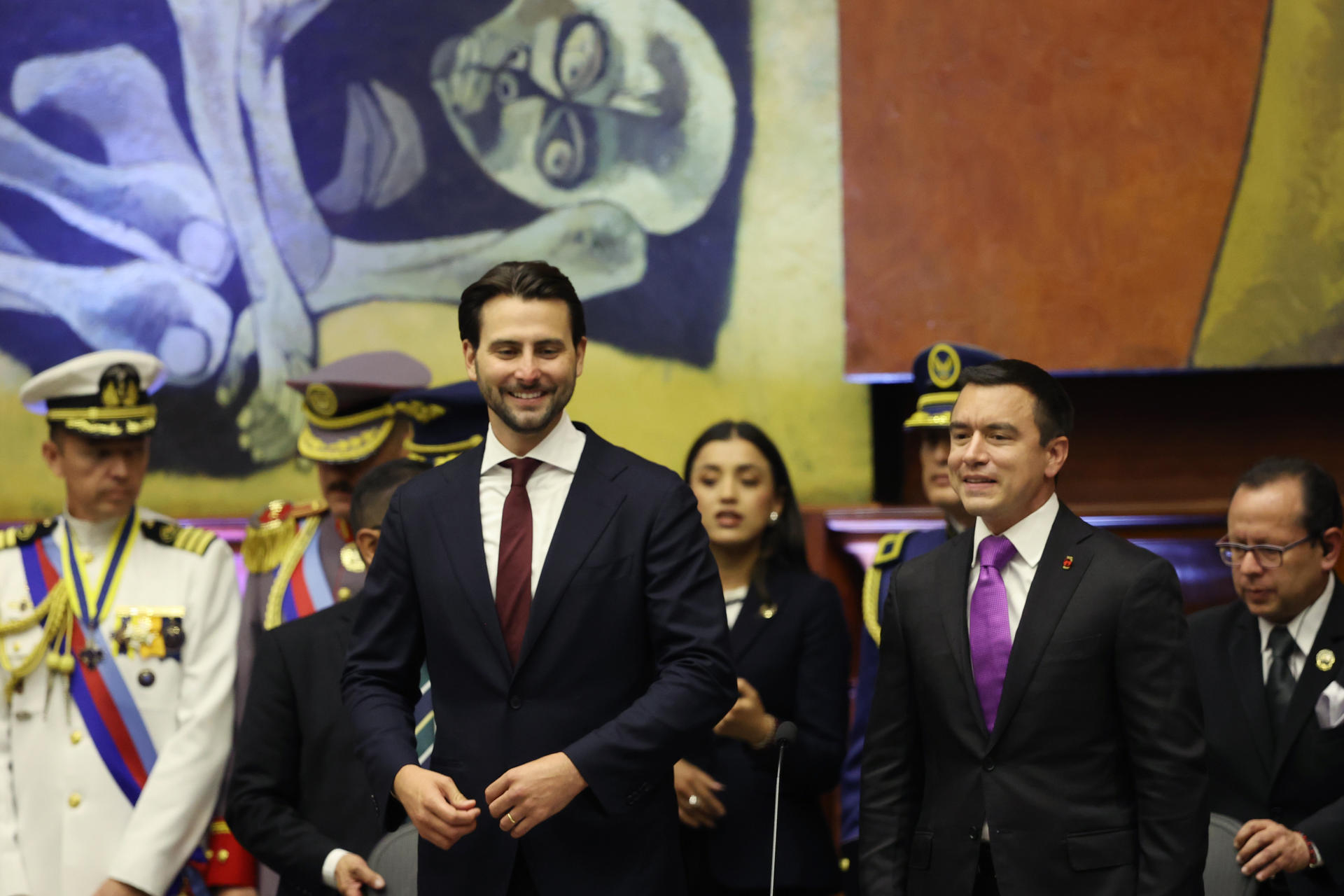 Noboa inició su nuevo gobierno en Ecuador: combatir el crimen, su prioridad