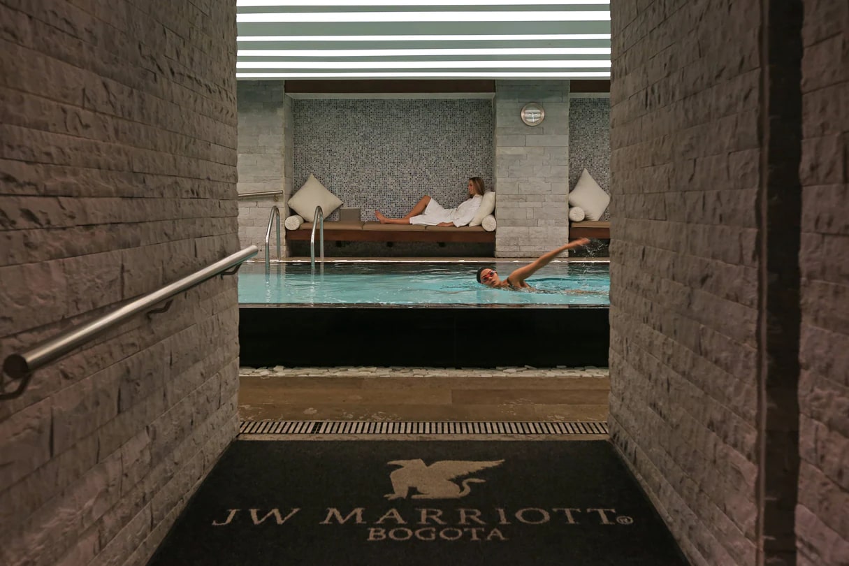 El spa del JW Marriott Bogotá está abierto a todos los visitantes de 7:30 a.m., a 7:30 p.m.