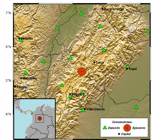 Sismo en Colombia: con 4,0 de magnitud, tuvo epicentro en Cundinamarca