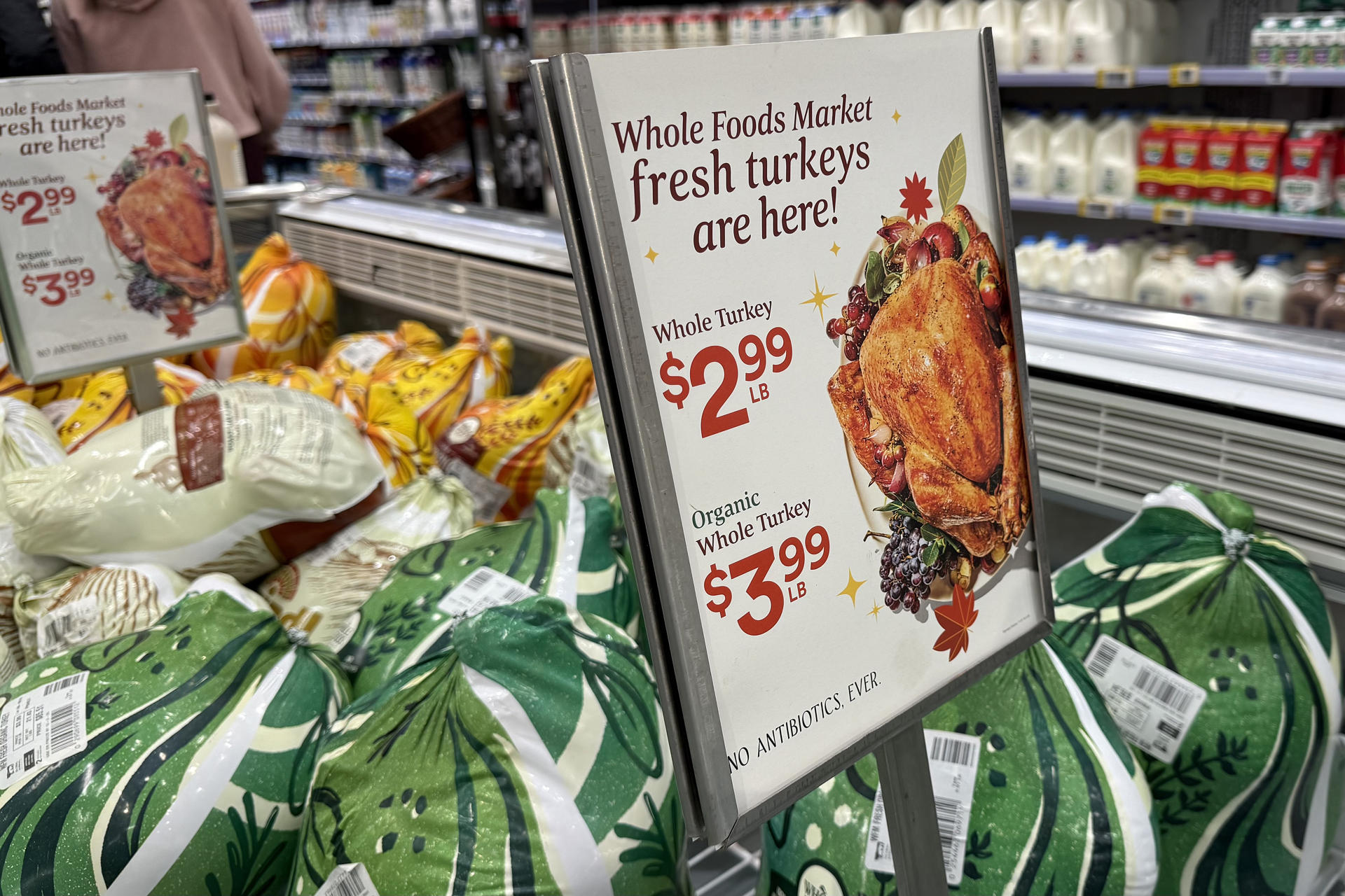 En Estados Unidos, la inflación deja al pavo solo en la mesa de Acción de Gracias