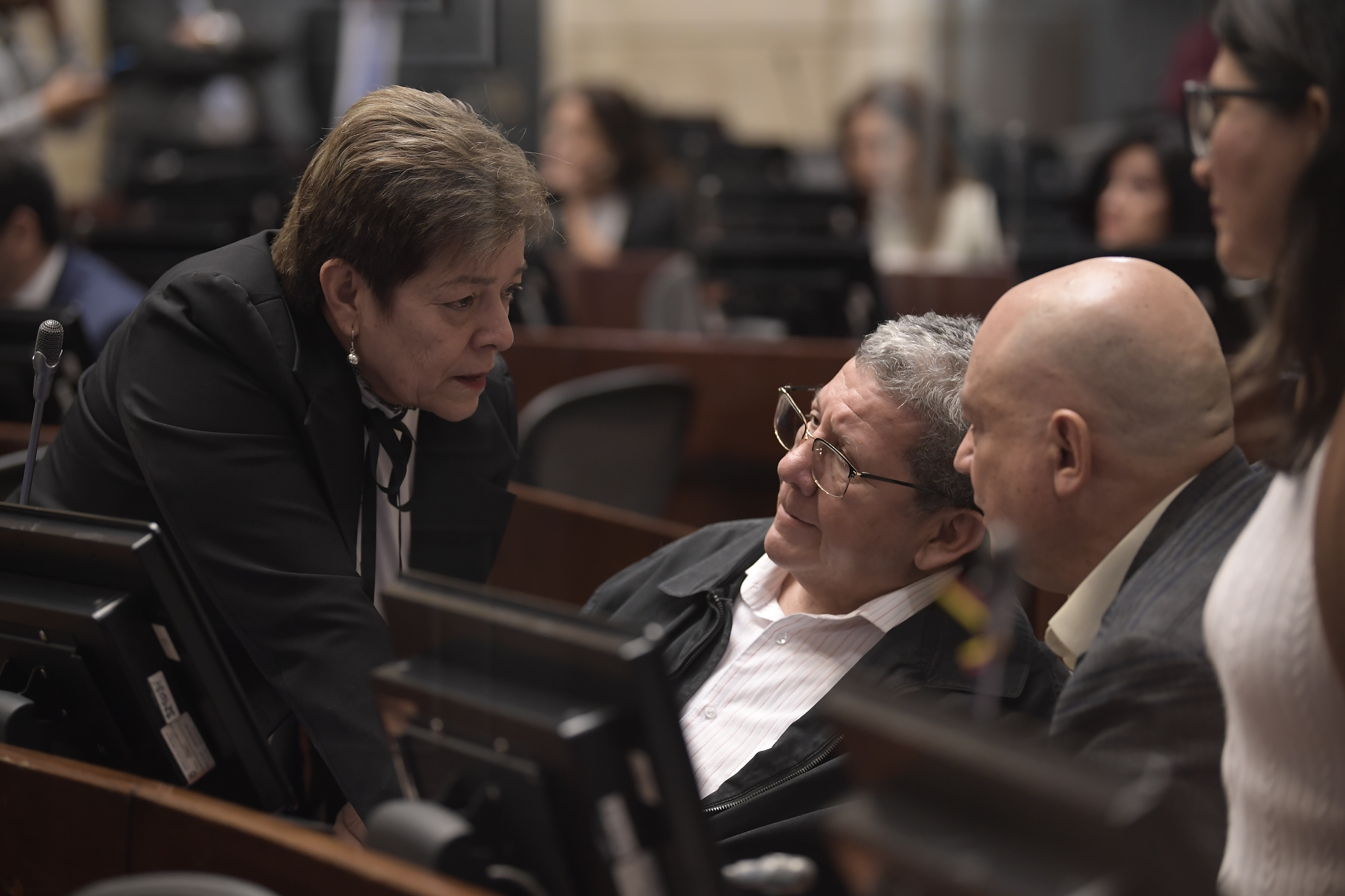 Plenaria en el Senado de la República para debatir la reforma pensional presentada por el gobierno de Gustavo Petro.