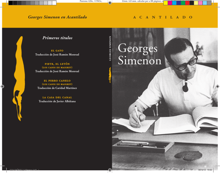“Un error de Maigret”, un cuento de Georges Simenon por su centenario