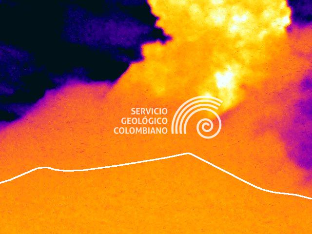 El volcán Puracé registró dos emisiones de ceniza que superaron los 700 metros de altura