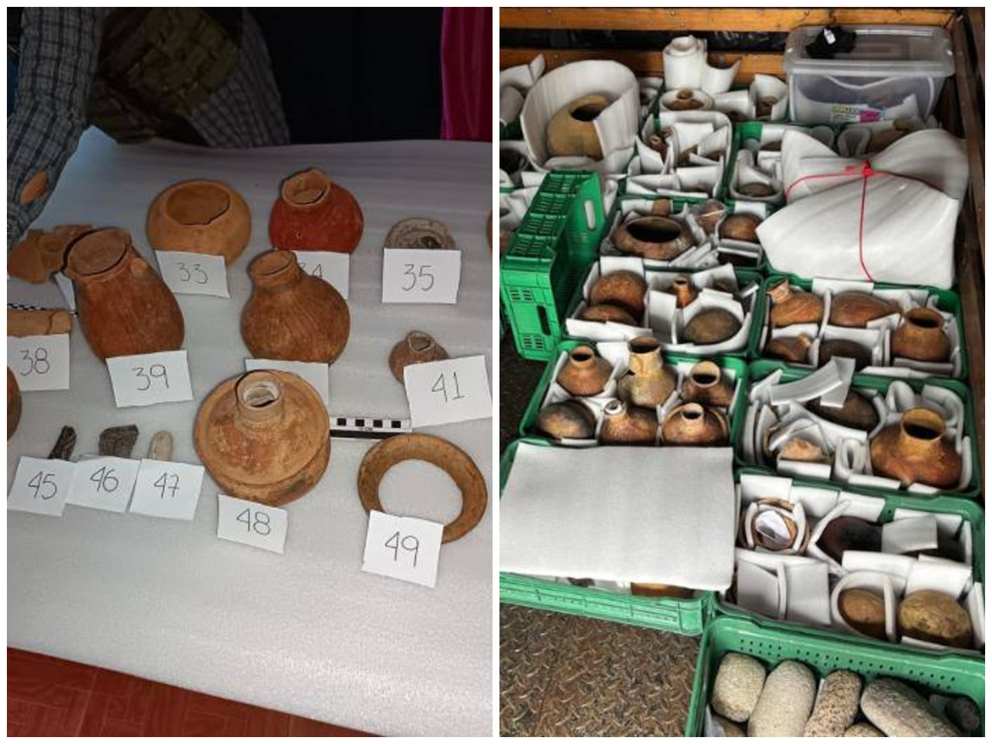 Decomisaron 144 piezas arqueológicas a reconocidos influenciadores en Huila