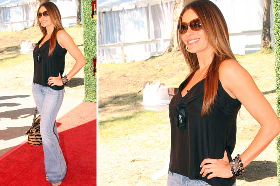Sofia Vergara, jeans bota ancha