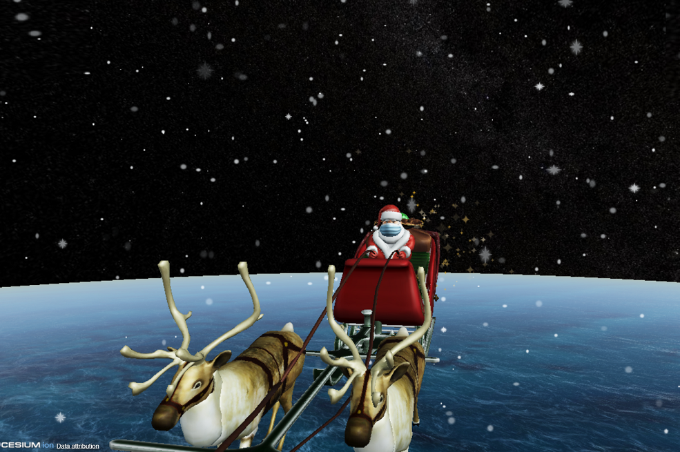 Conozca, en tiempo real, por dónde va pasando Papá Noel repartiendo regalos