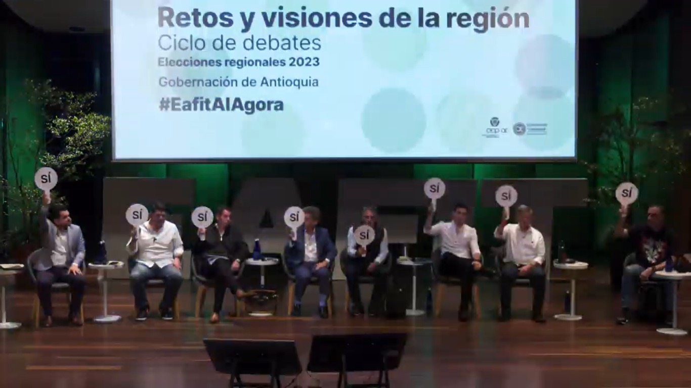 “Elefantes blancos”: así fue el debate de candidatos a la Gobernación de Antioquia
