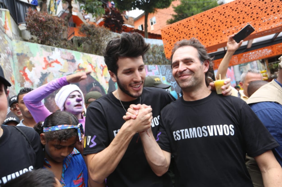 Sebastián Yatra estuvo en la Comuna 13 para cierre de la Semana de la Juventud