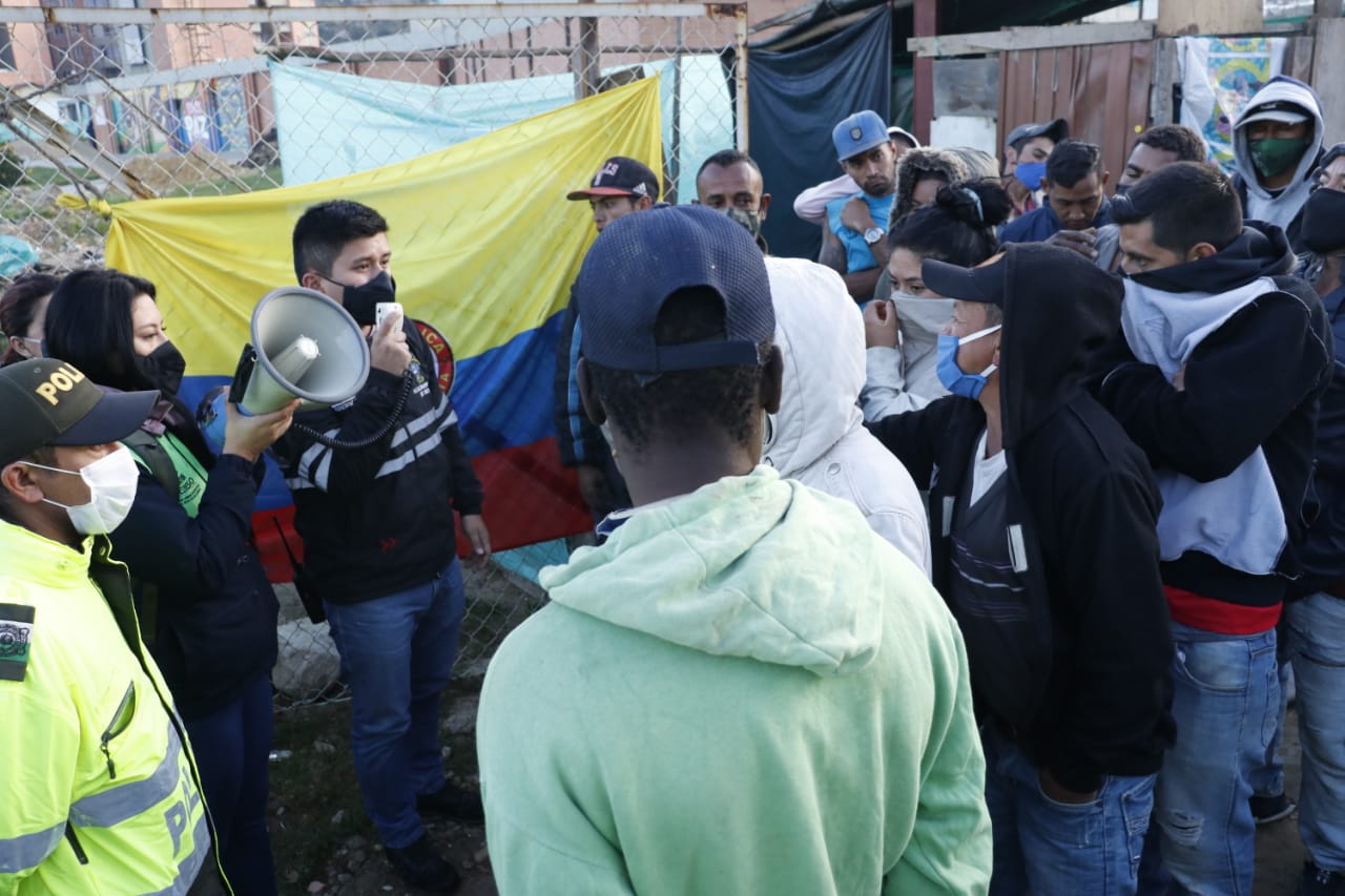 En Soacha, más de 500 familias fueron desalojadas de una ocupación ilegal