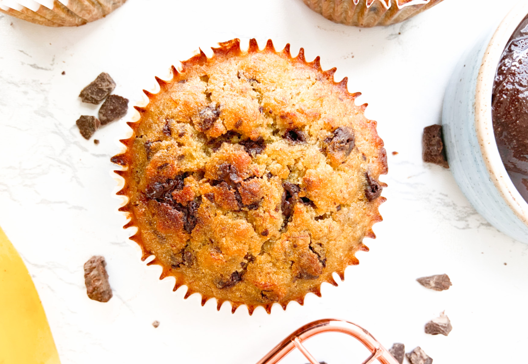 “Muffins” de auyama y chocolate: la receta saludable que parece de pastelería