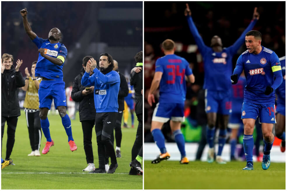 Sorpresas en la Europa League: Getafe eliminó a Ajax y Olympiacos a Arsenal