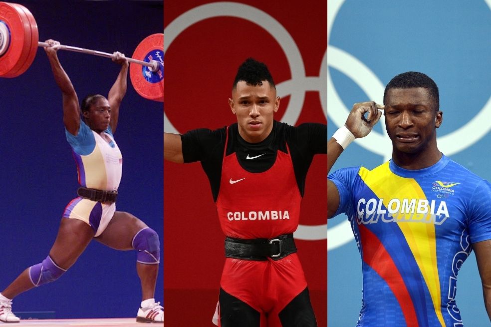 Luis Javier Mosquera y los pesistas colombianos que han sido medallistas olímpicos